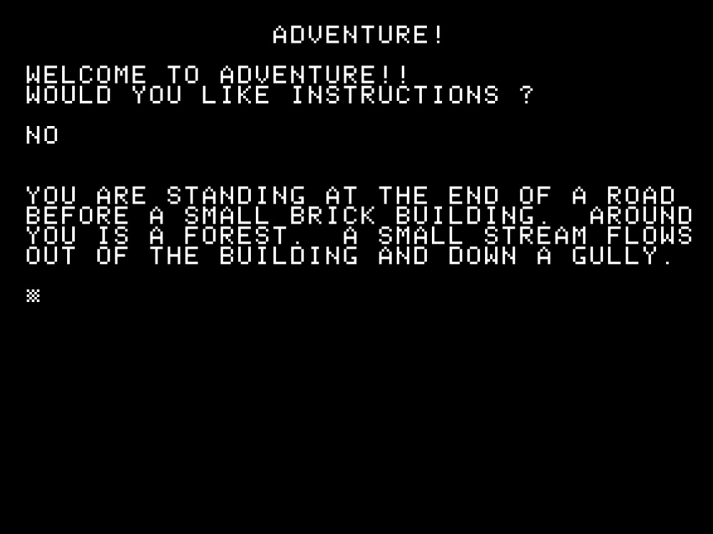 Gameplay of Adventure for Apple II