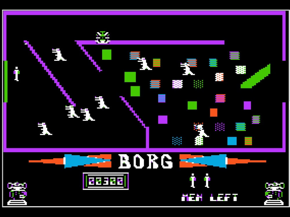 Gameplay of Borg for Apple II