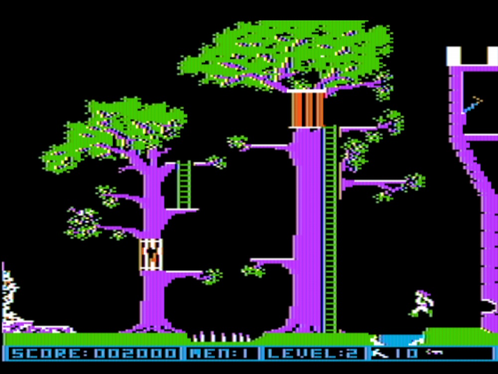Gameplay of Conan for Apple II