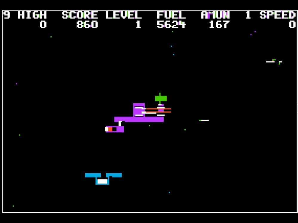 Gameplay of Hadron for Apple II