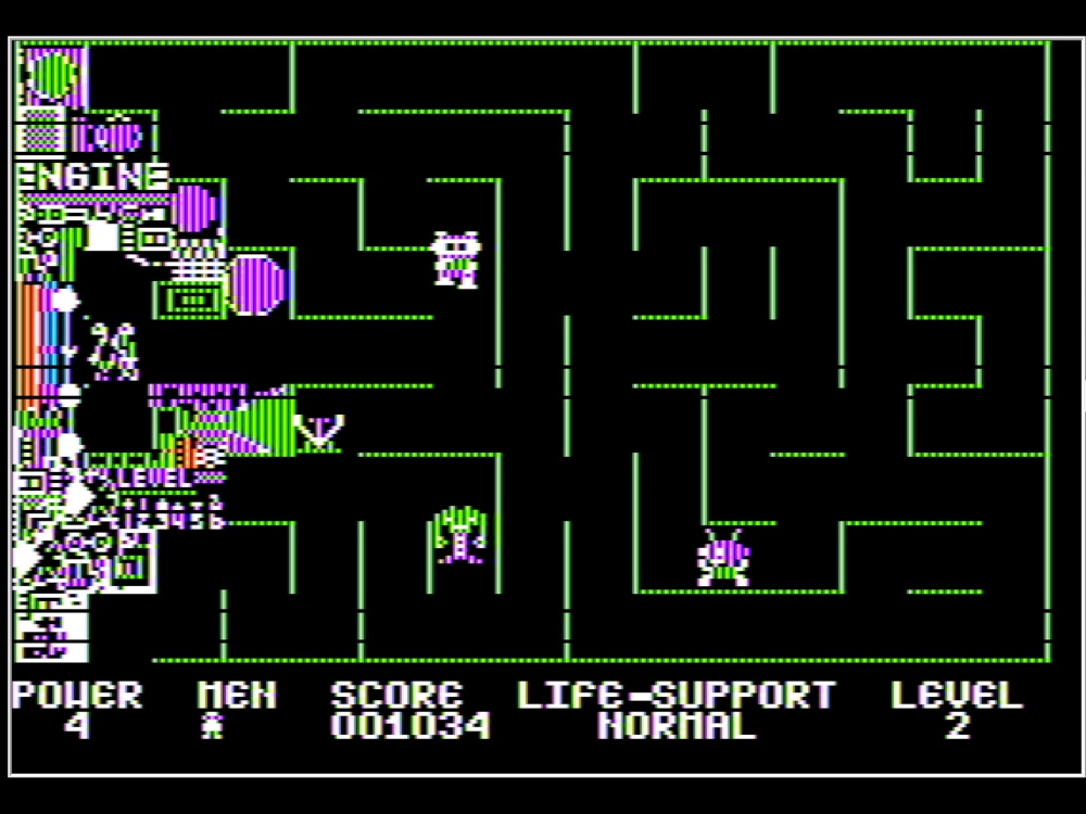 Gameplay of Microwave for Apple II