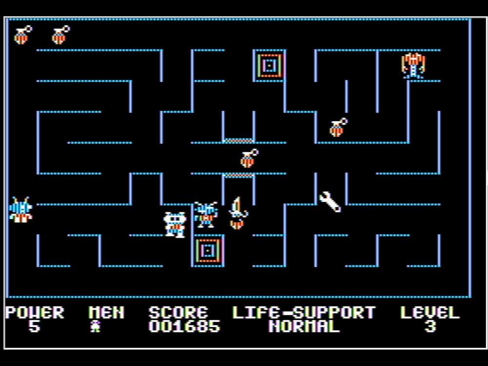 Gameplay of Microwave for Apple II