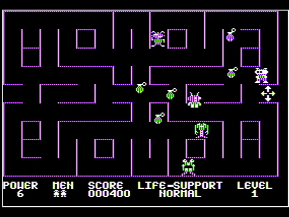 Gameplay of Microwave for Apple II