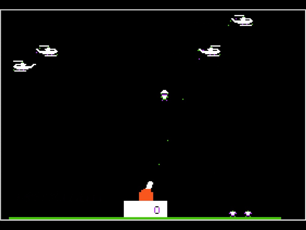 Gameplay of Sabotage for Apple II