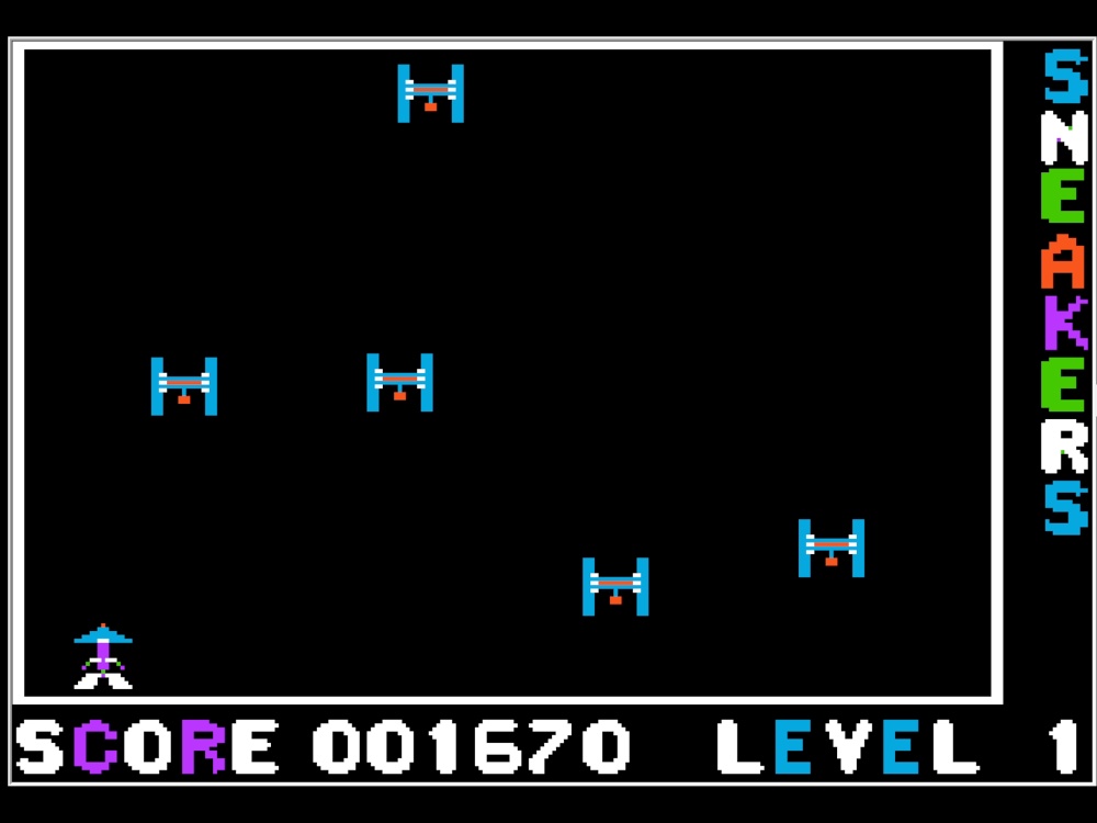 Gameplay of Sneakers for Apple II