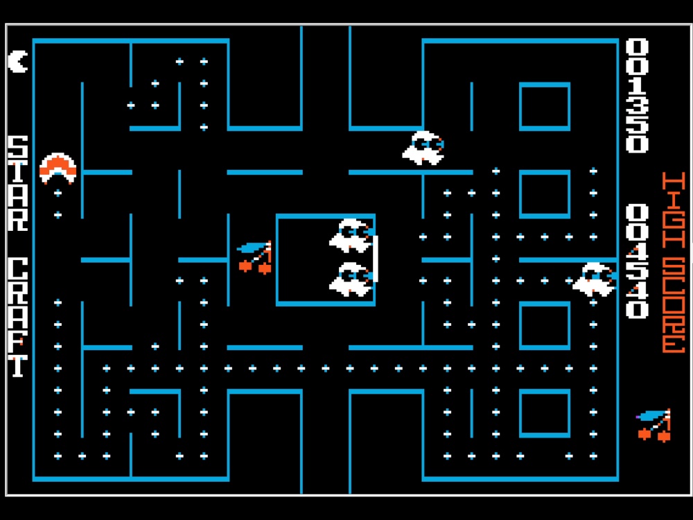 Gameplay of Snoggle for Apple II