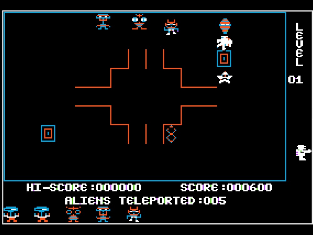 Gameplay of Teleport for Apple II
