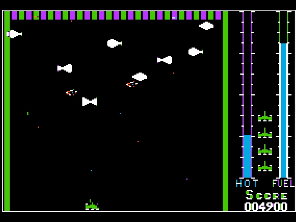 Gameplay of Threshold for Apple II