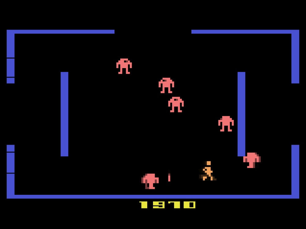 Gameplay of Berzerk for Atari 2600