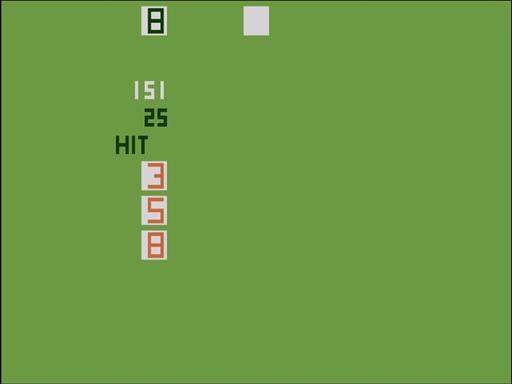 Screenshot of Blackjack for Atari 2600