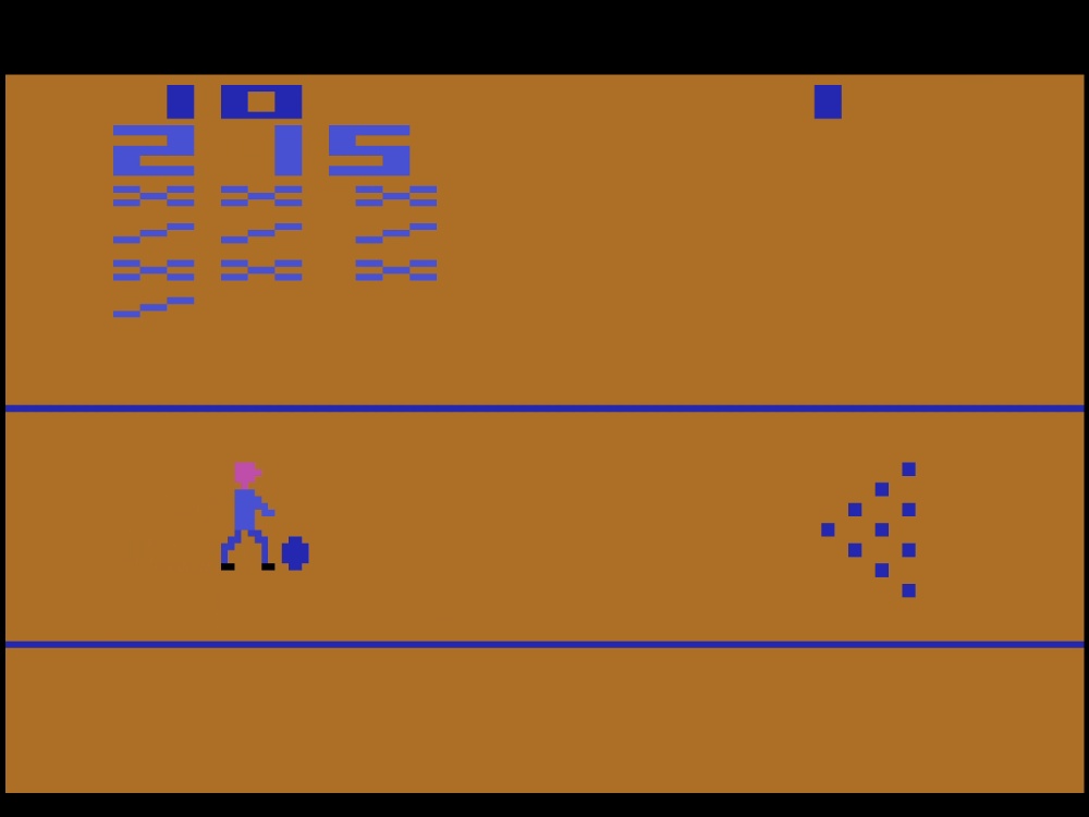 Screenshot of Bowling for Atari 2600