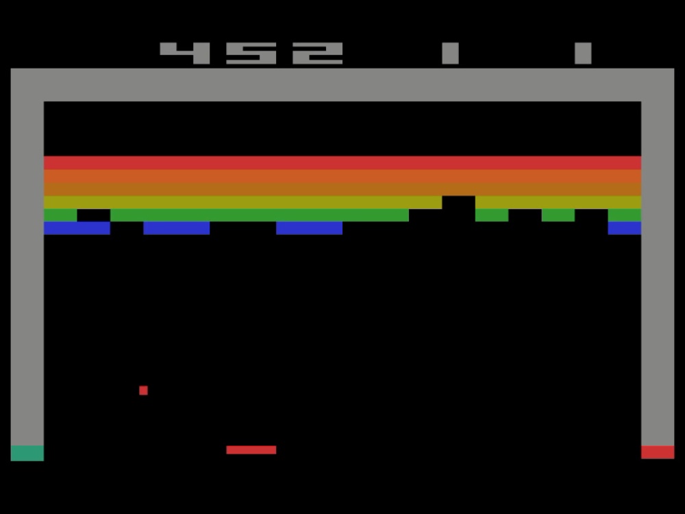 Screenshot of Breakout for Atari 2600