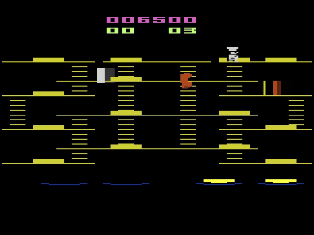 Gameplay of Burgertime for Atari 2600