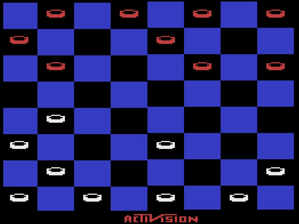 Gameplay of Checkers for Atari 2600