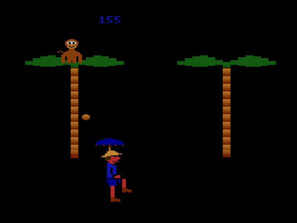Gameplay of Coconuts for Atari 2600