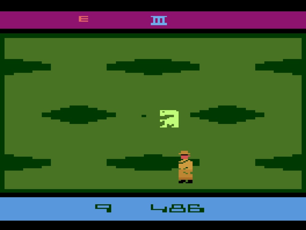 Gameplay of ET for Atari 2600