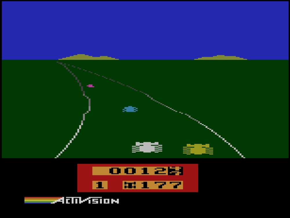 Gameplay of Enduro for Atari 2600
