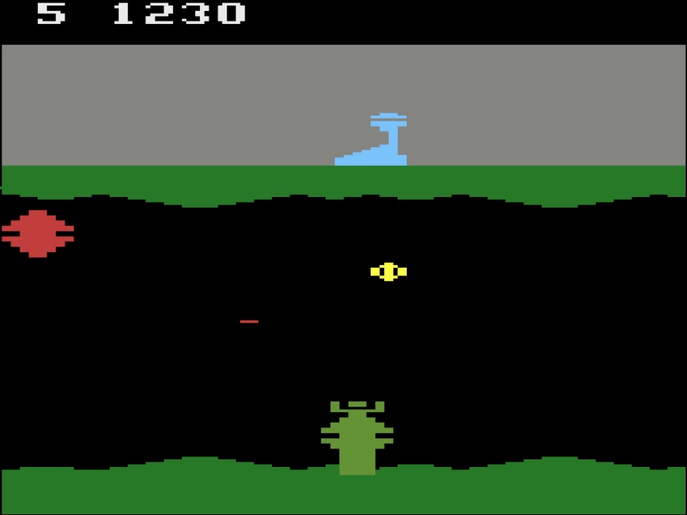 Gameplay of Exocet for Atari 2600