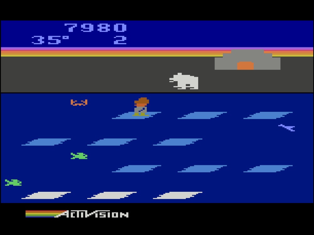 Gameplay of Frostbite for Atari 2600