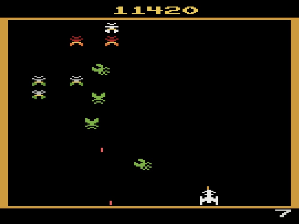 Gameplay of Galaxian for Atari 2600