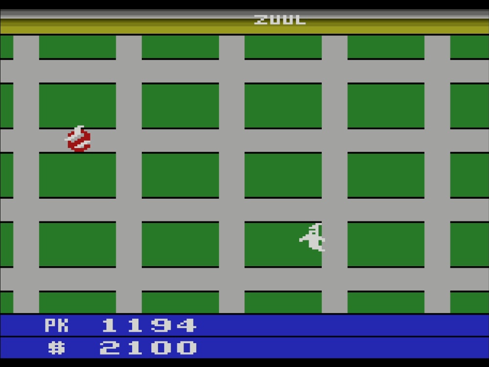 Gameplay of Ghostbusters for Atari 2600