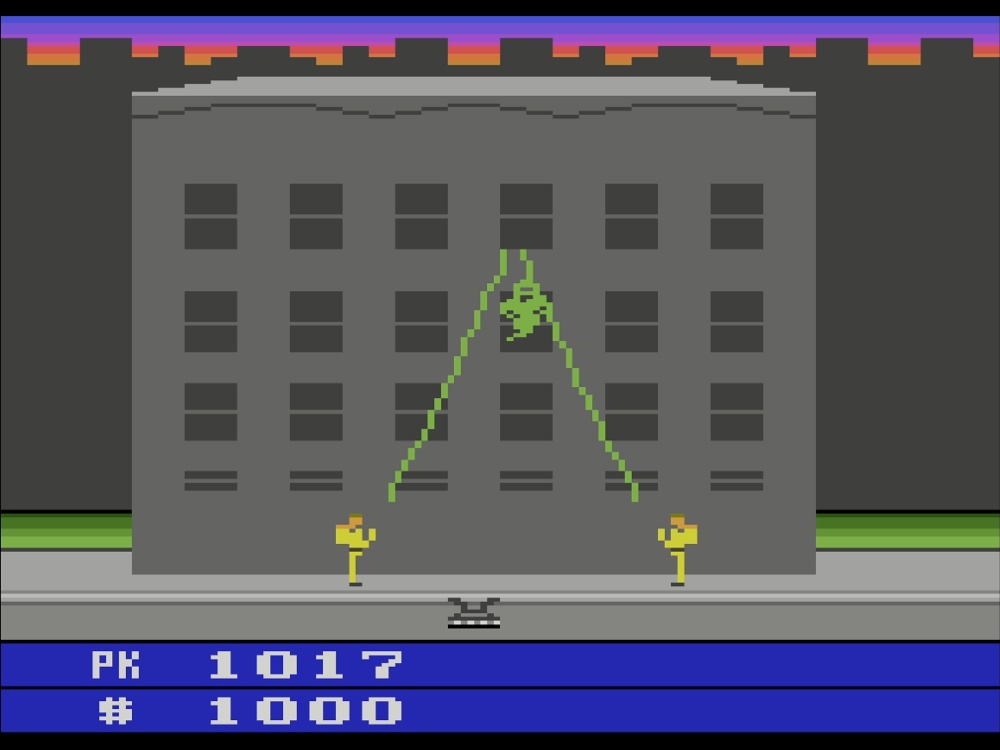 Gameplay of Ghostbusters for Atari 2600