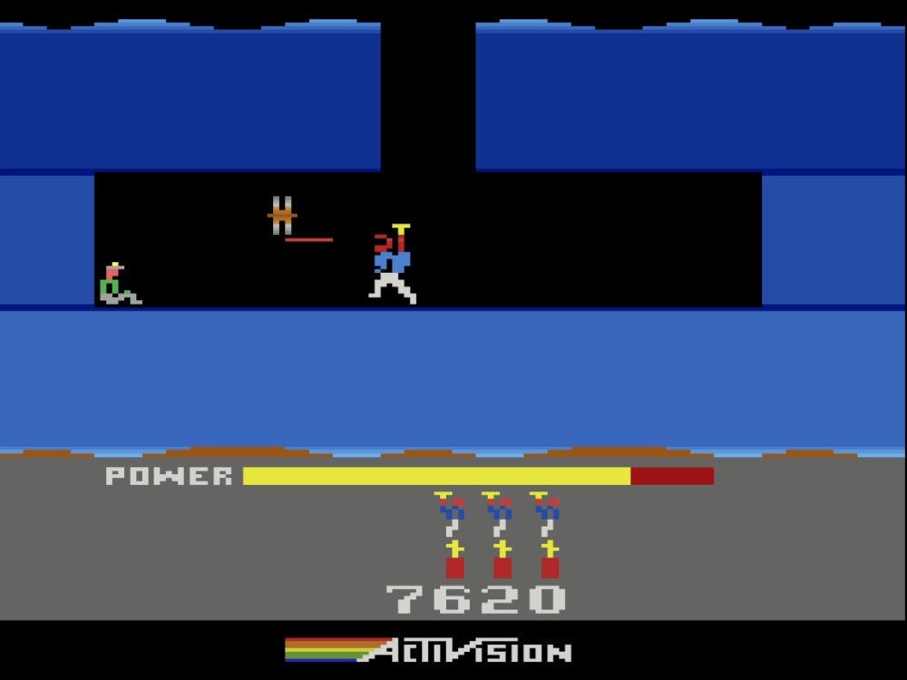Gameplay of H.E.R.O for Atari 2600