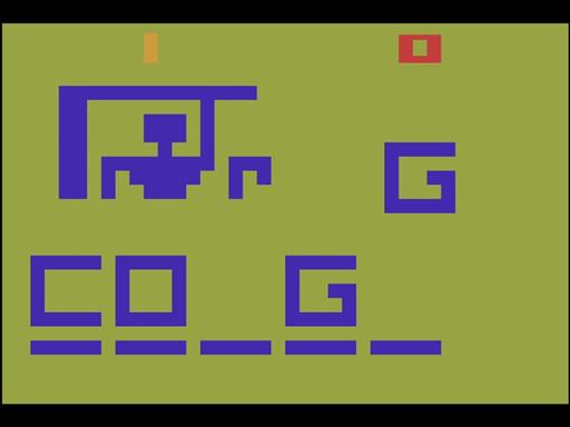 Screenshot of Hangman for Atari 2600