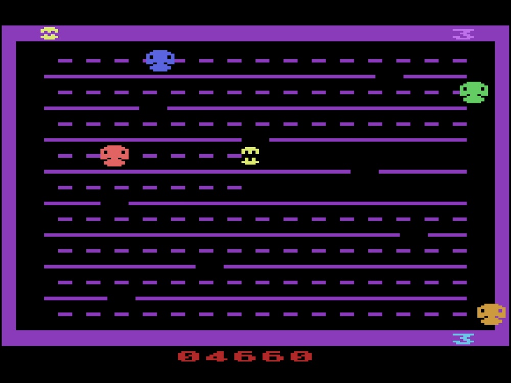 Gameplay of Jawbreaker for Atari 2600