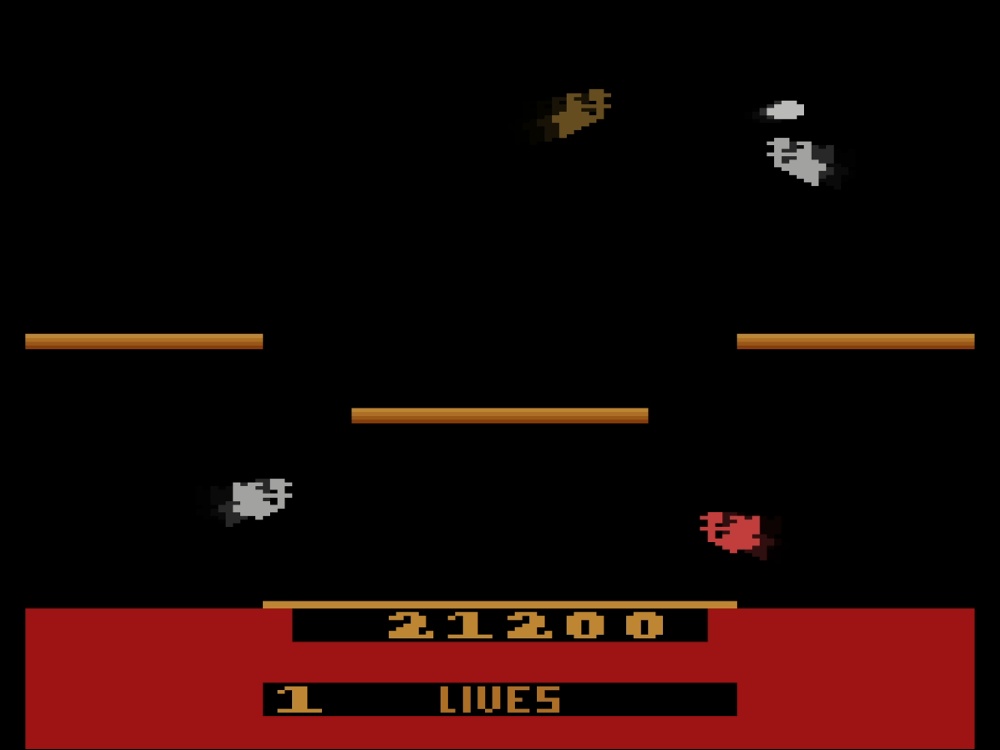 Gameplay of Joust for Atari 2600