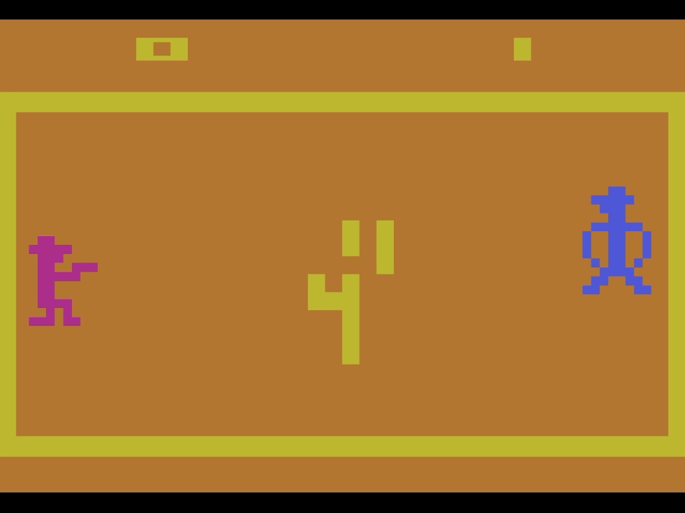 Screenshot of Outlaw for Atari 2600