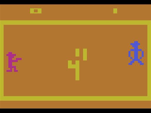 Screenshot of Outlaw for Atari 2600