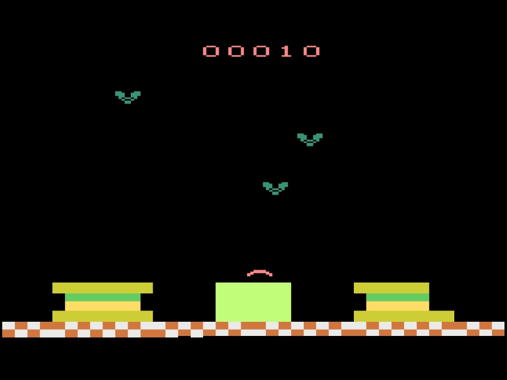 Gameplay of Picnic for Atari 2600