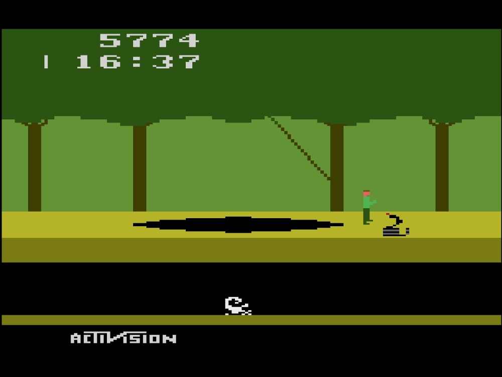 Gameplay of Pitfall for Atari 2600