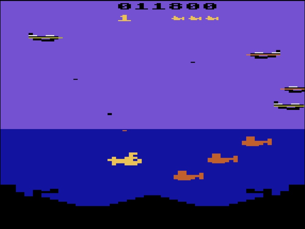 Gameplay of Polaris for Atari 2600