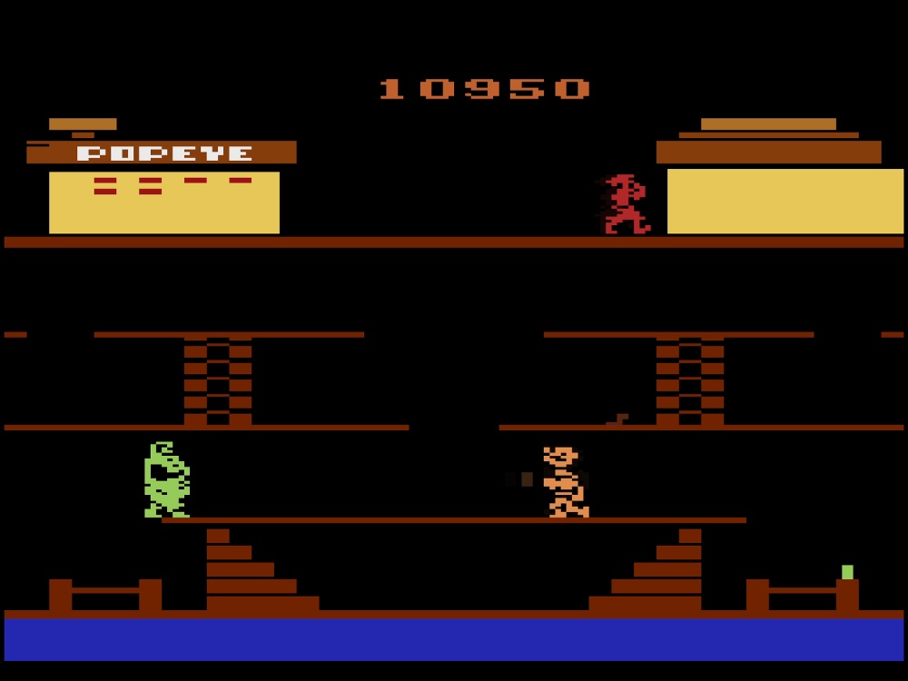 Gameplay of Popeye for Atari 2600