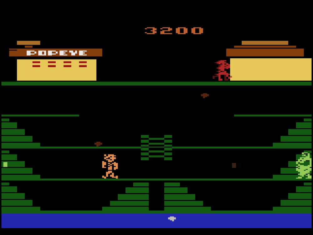 Gameplay of Popeye for Atari 2600