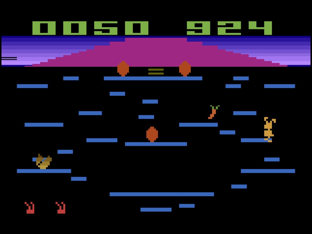 Gameplay of Springer for Atari 2600