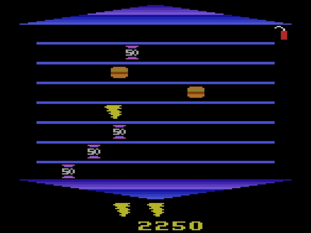 Gameplay of Taz for Atari 2600