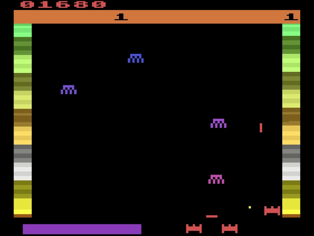 Gameplay of Threshold for Atari 2600