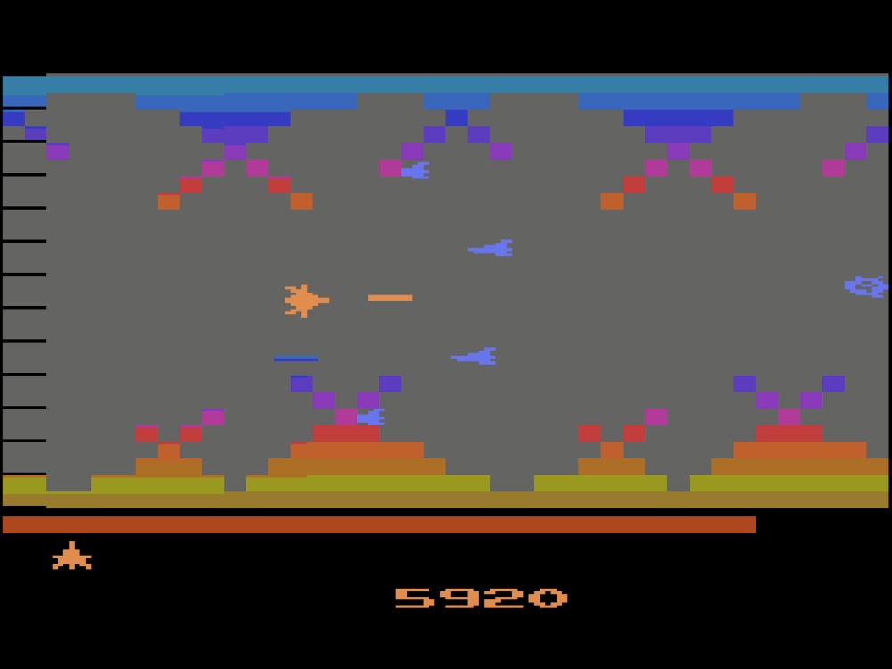 Gameplay of Vanguard for Atari 2600