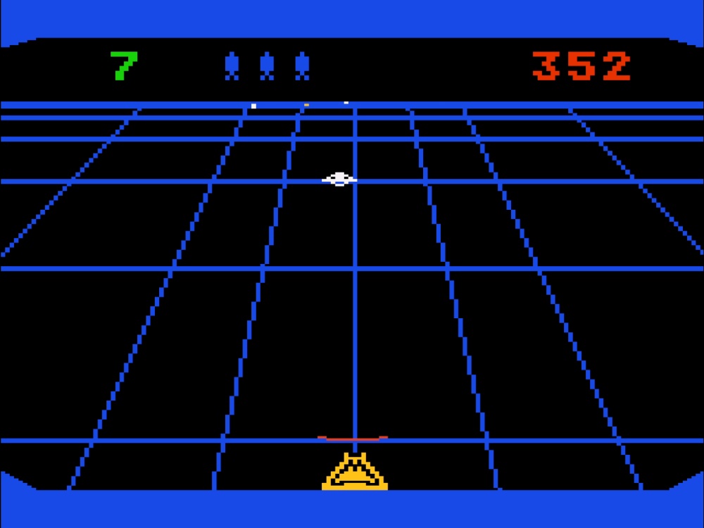 Gameplay of Beamrider for Atari 5200