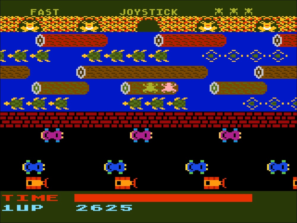 Gameplay of Frogger for Atari 5200