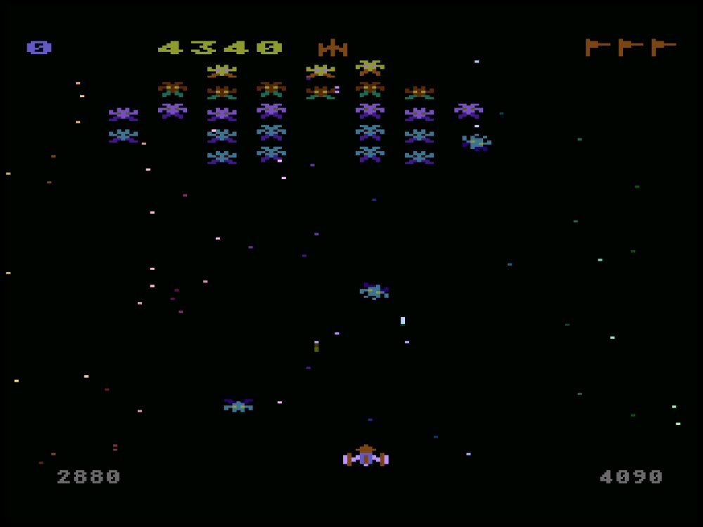 Gameplay of Galaxian for Atari 5200