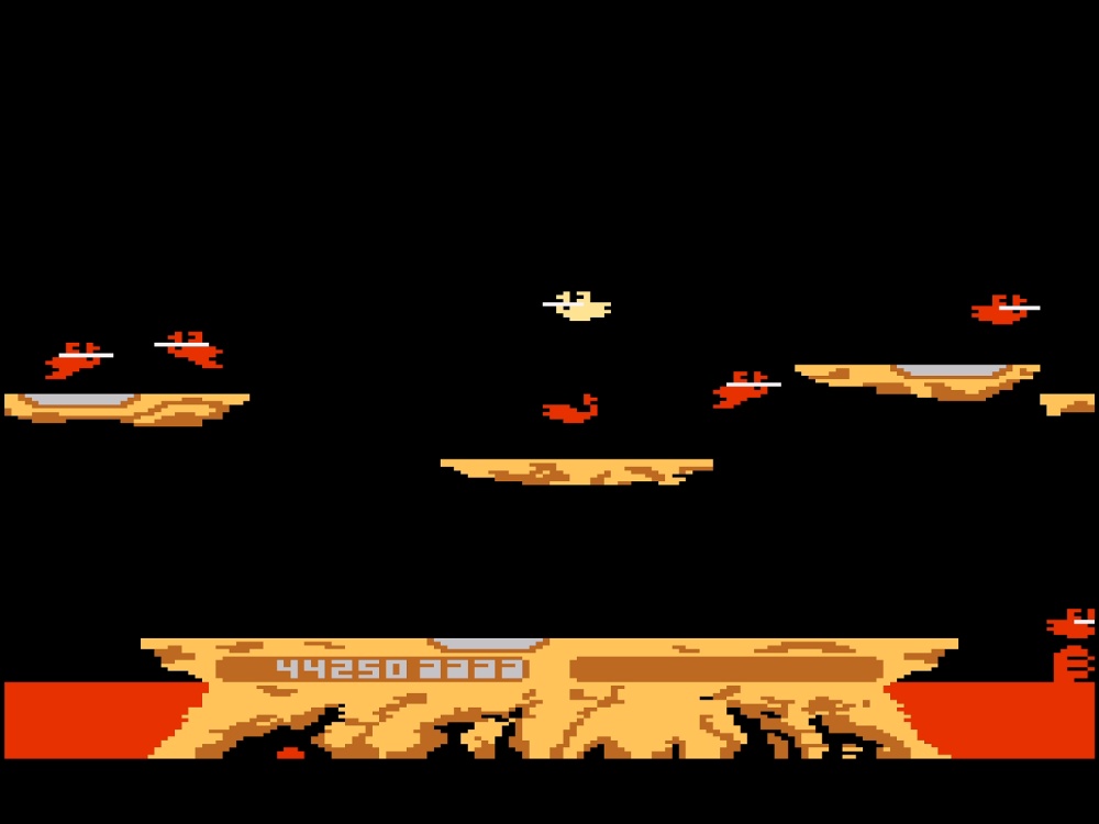 Gameplay of Joust for Atari 5200