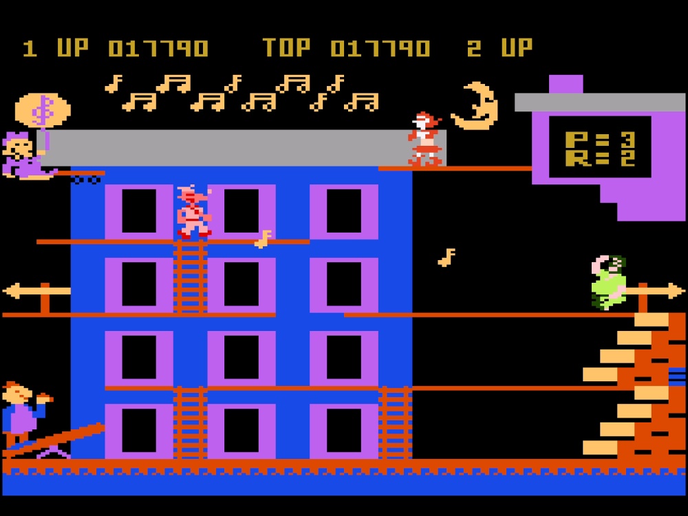 Gameplay of Popeye for Atari 5200