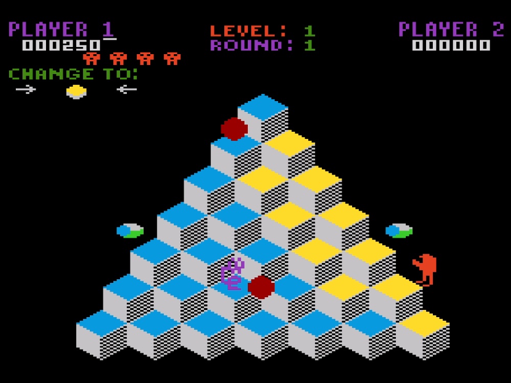 Gameplay of Q*bert for Atari 5200