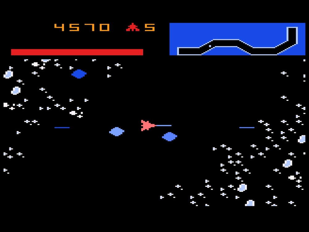 Gameplay of Vanguard for Atari 5200