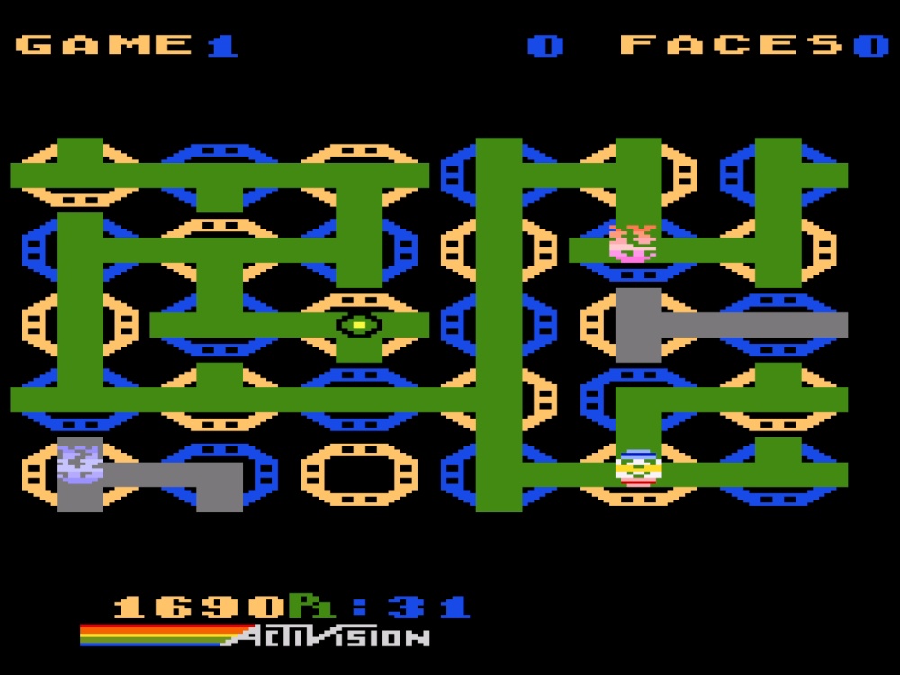 Gameplay of Zenji for Atari 5200