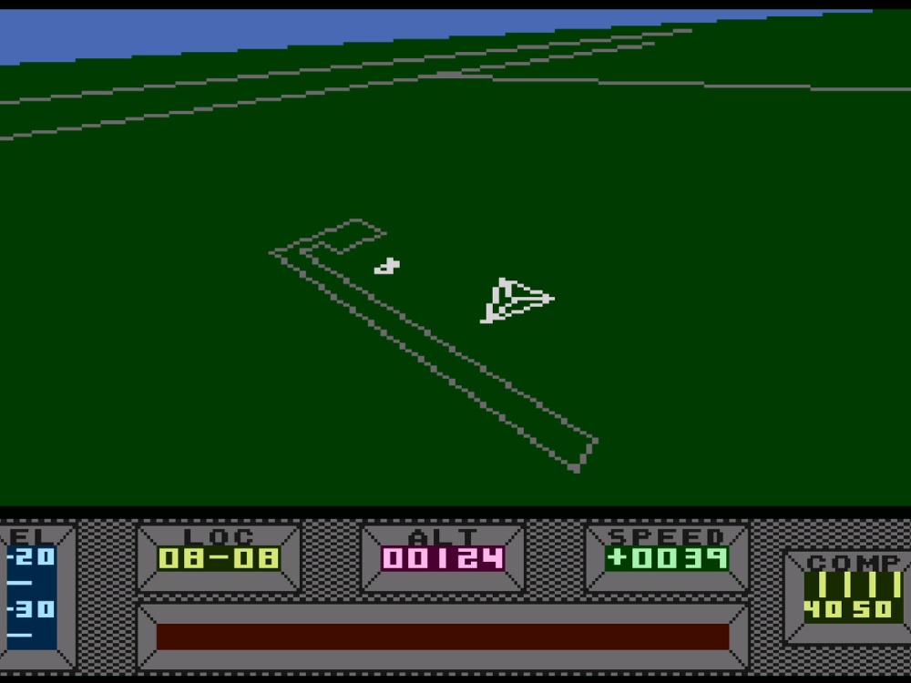 Gameplay of Mercenary for Atari 8-bit